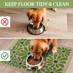 SHIYUE dog food mat machine washable for quick cleaning.