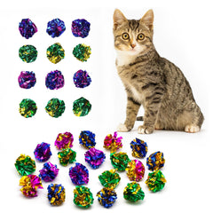 Shizhoo 12pcs cat crinkle toys pack fuels indoor play and exploration.