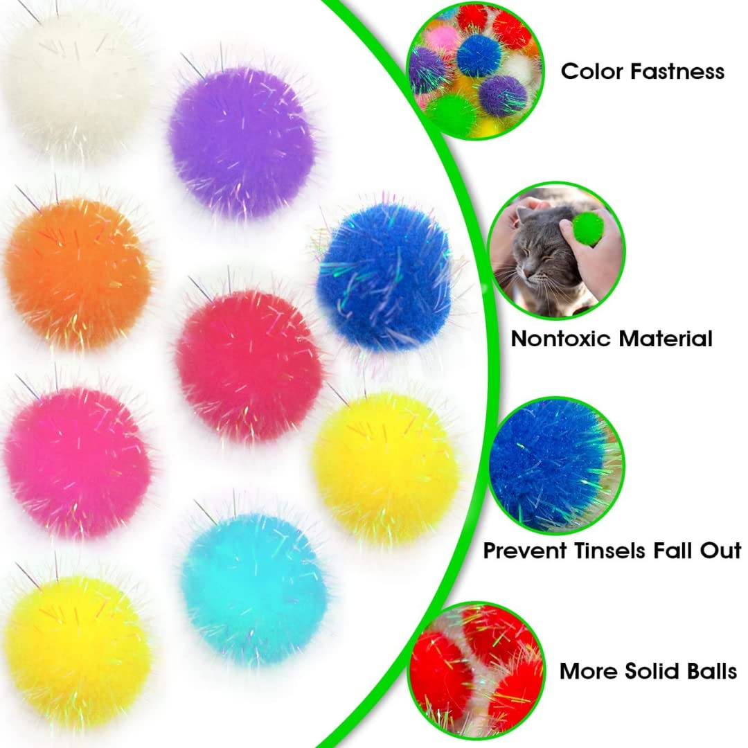 Shizhoo interactive glitter cat toy; multicolor fun for kittens