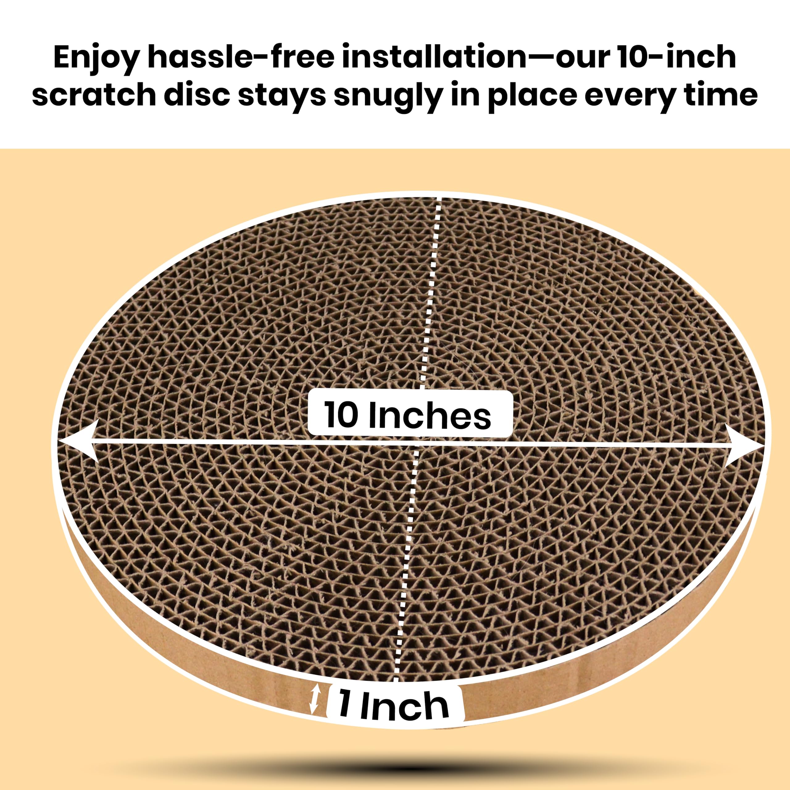 Shizhoo Scratch and Spin pad cardboard material view highlights safe recycled construction for cats.