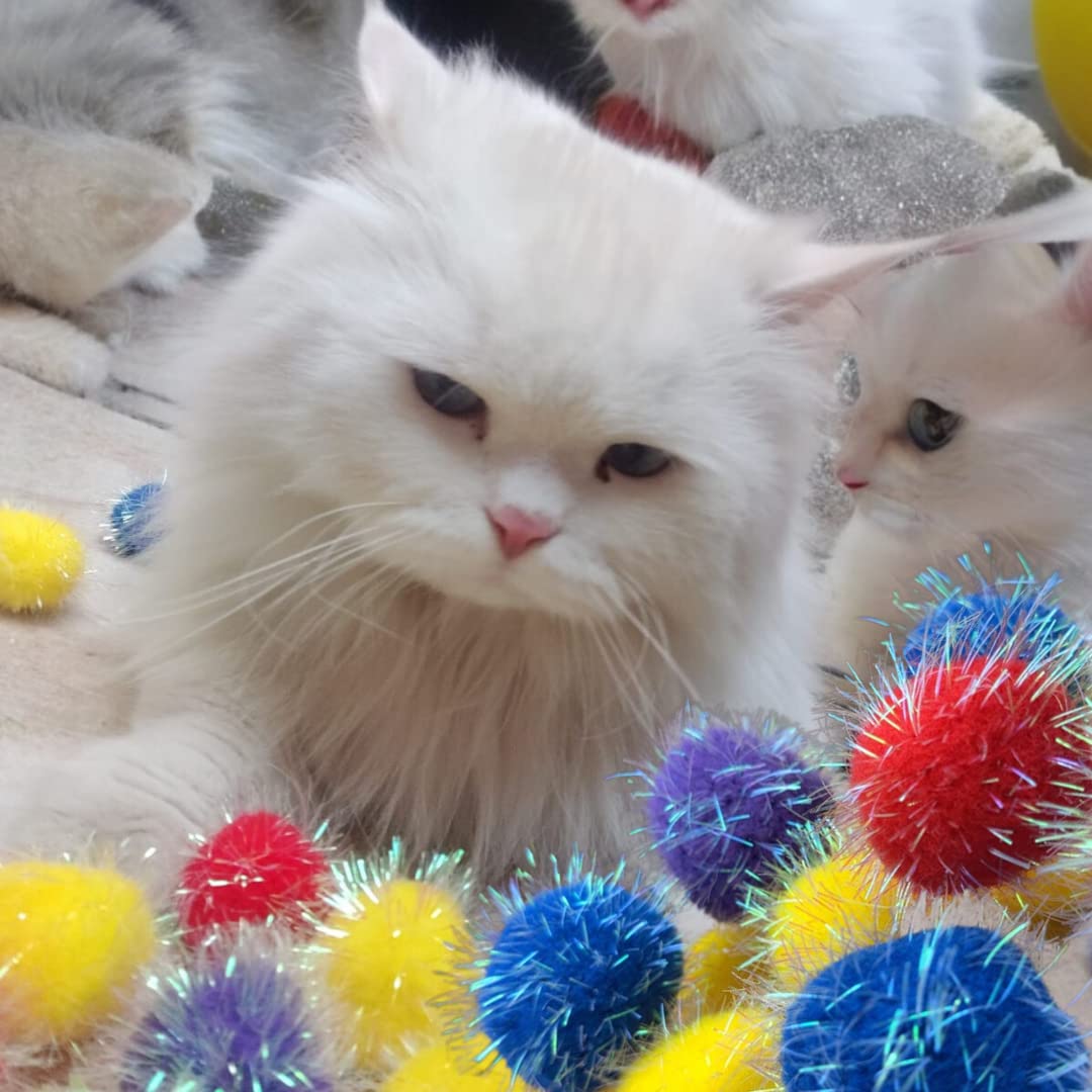 Shizhoo soft plush polypropylene cat balls; safe, lightweight play