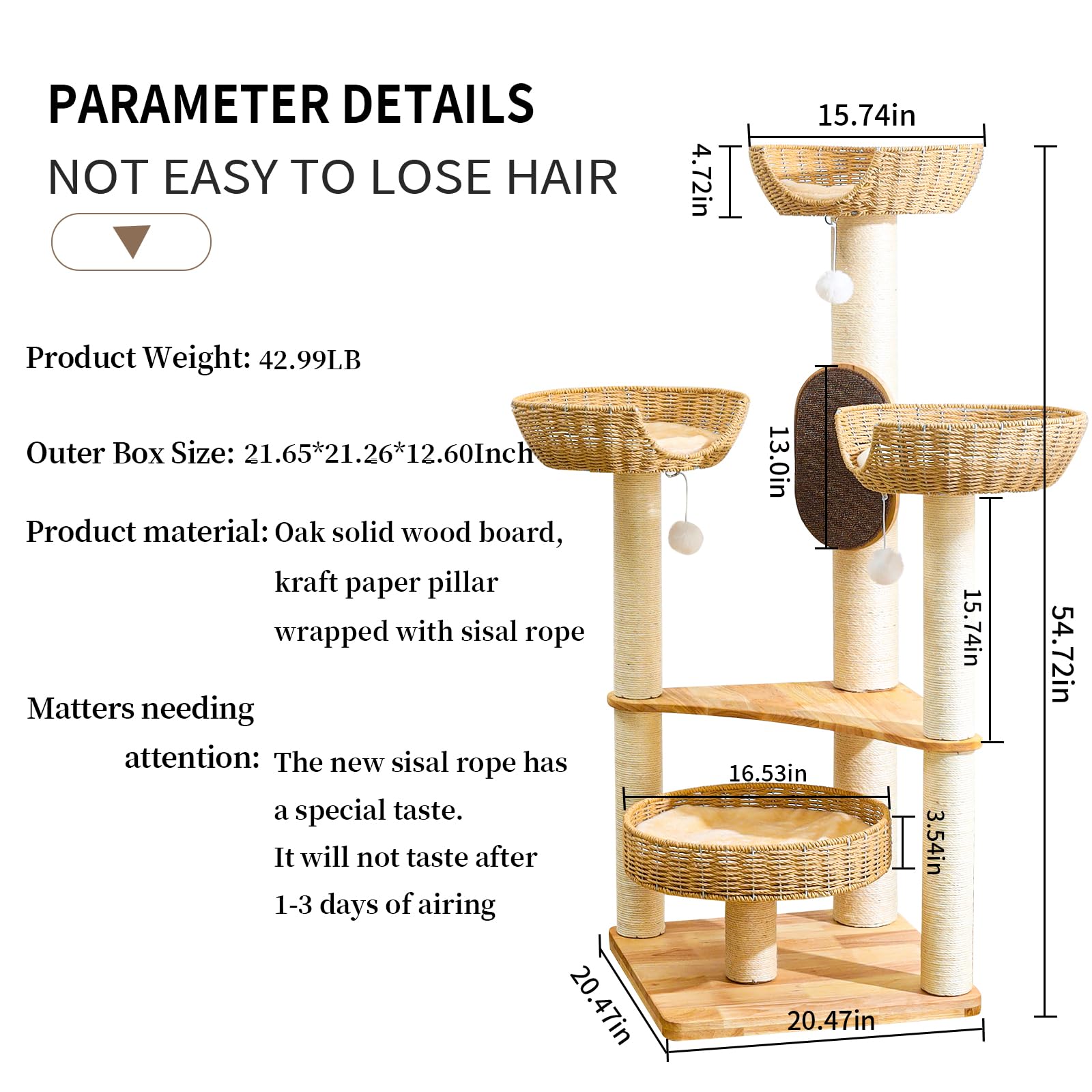 SHODMI easy-assembly cat tree with simple steps for quick setup in busy homes.