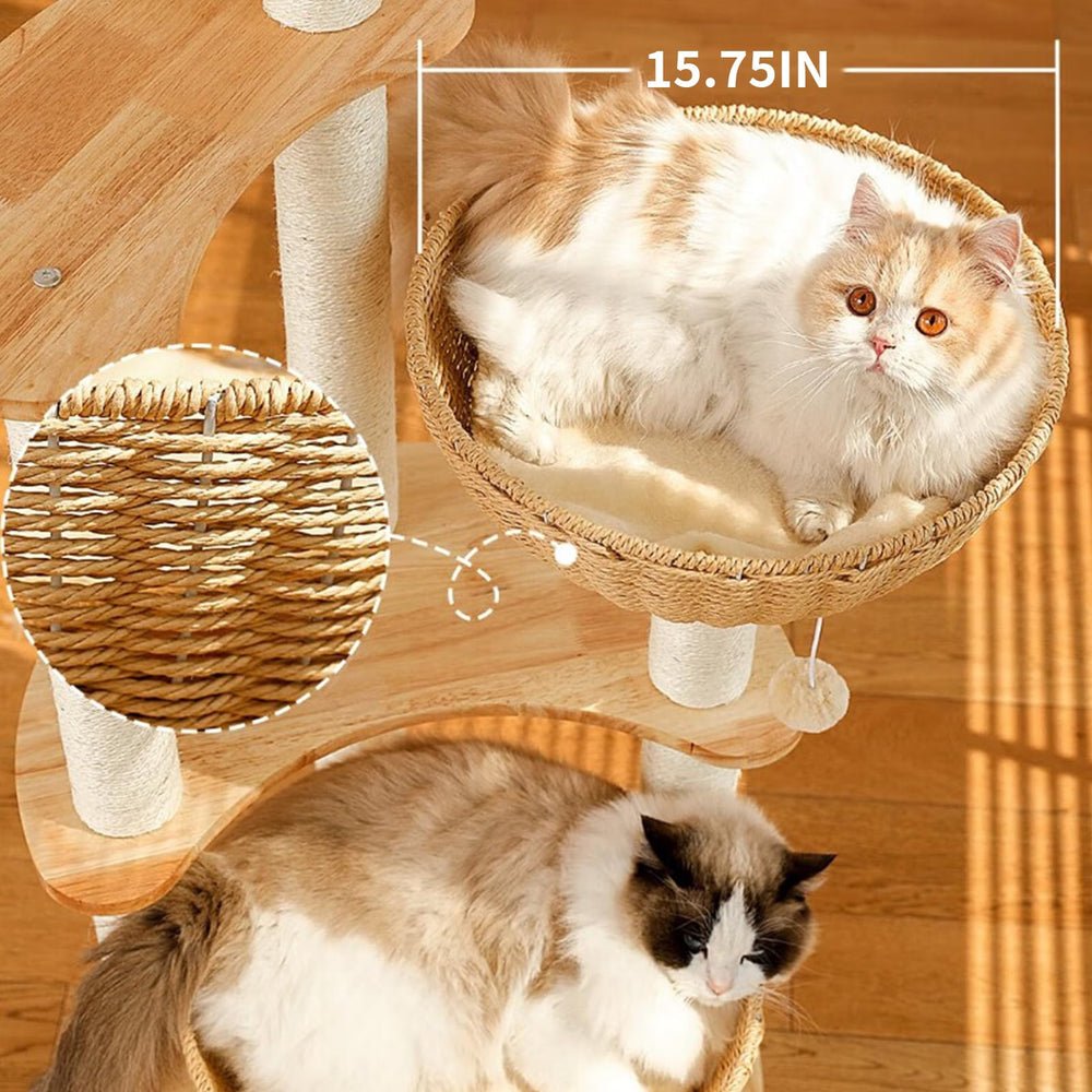 SHODMI natural sisal posts satisfy scratching instincts.