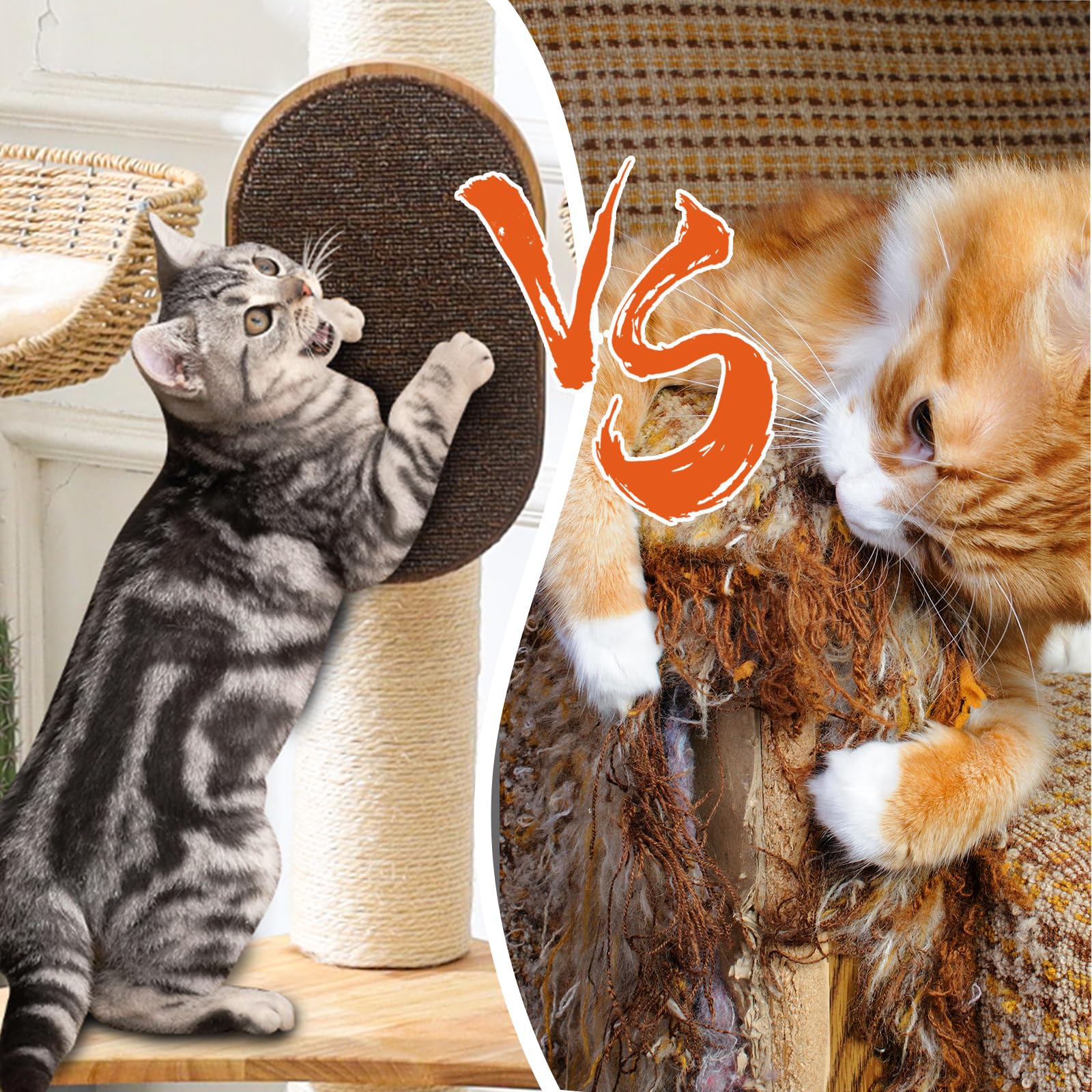 SHODMI tall cat tower features 7 posts for stability and climbing fun.