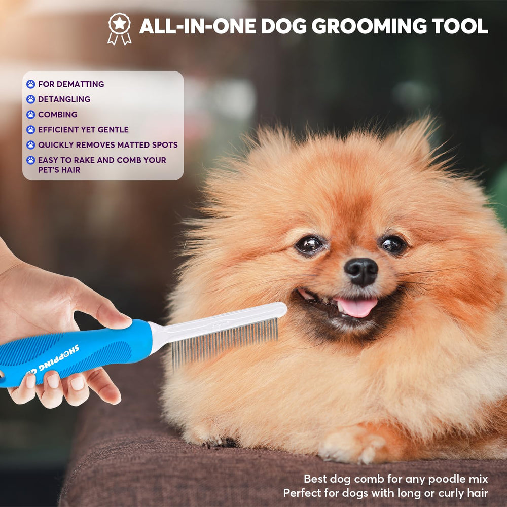 Shopping GD long-curly-hair-dog-cat comb in action supports smooth detangling