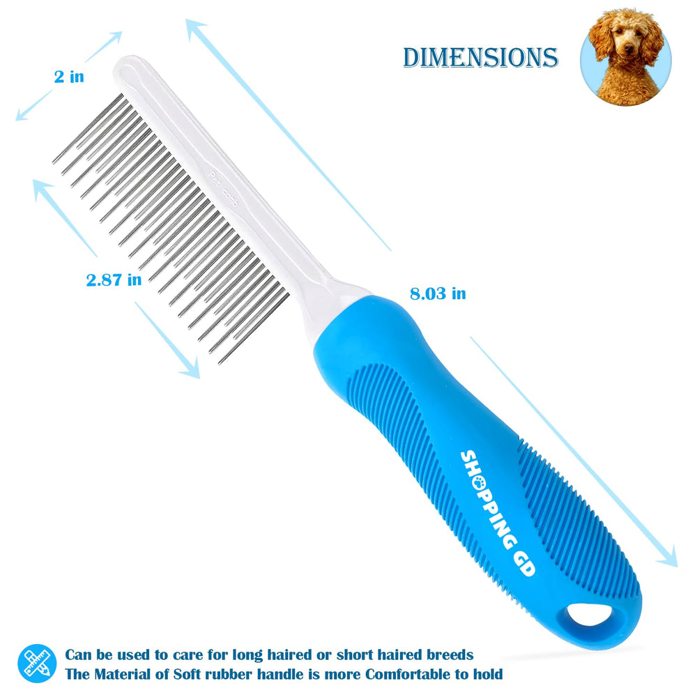 Shopping GD stainless-steel-teeth detangling-comb for gentle knot removal