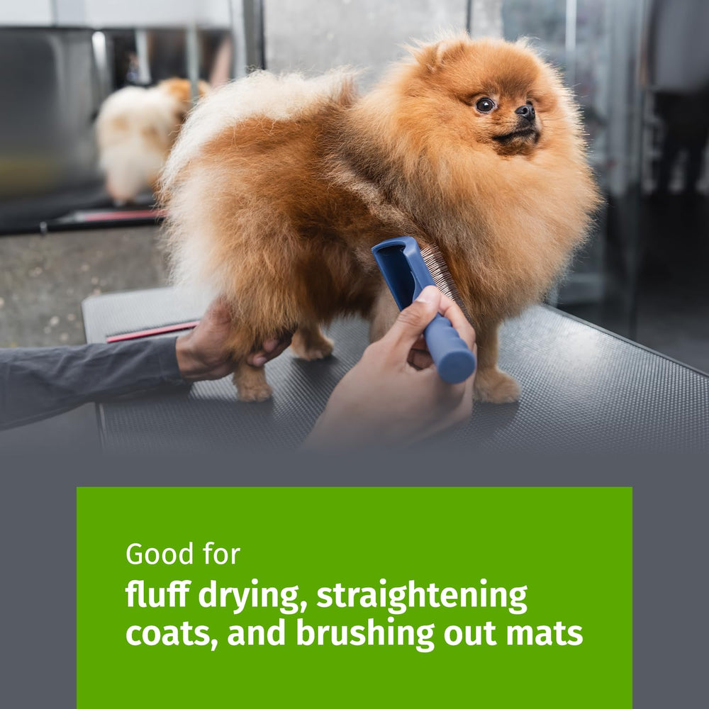 Show Tech Tuffer Than Tangles Slicker Brush angled pins with ergonomic handle for comfort