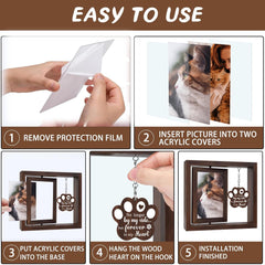 SHOW-YA cat memorial lightweight wood frame offers durable, timeless display.