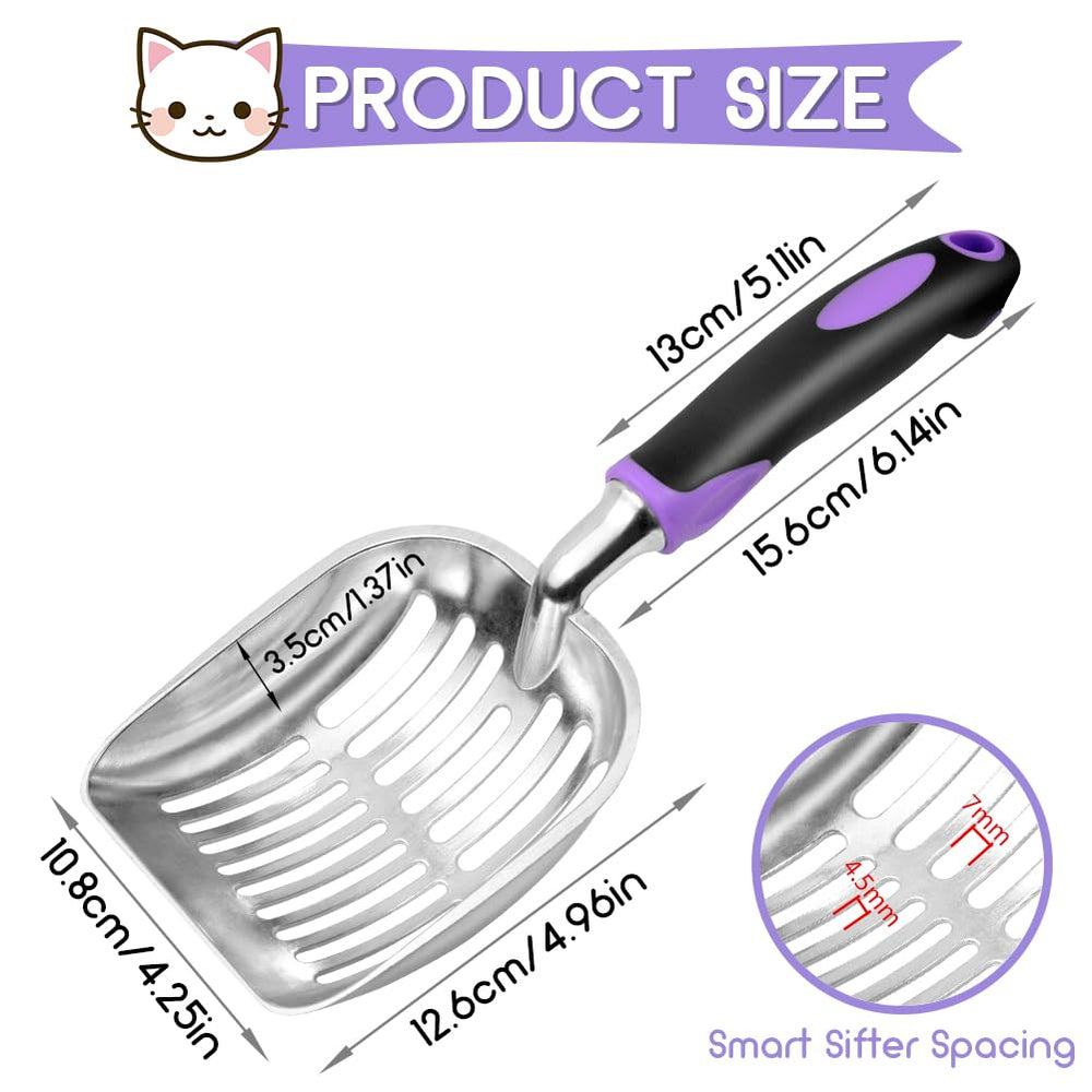 Showvigor rustproof scoop handles heavy clumps with durability