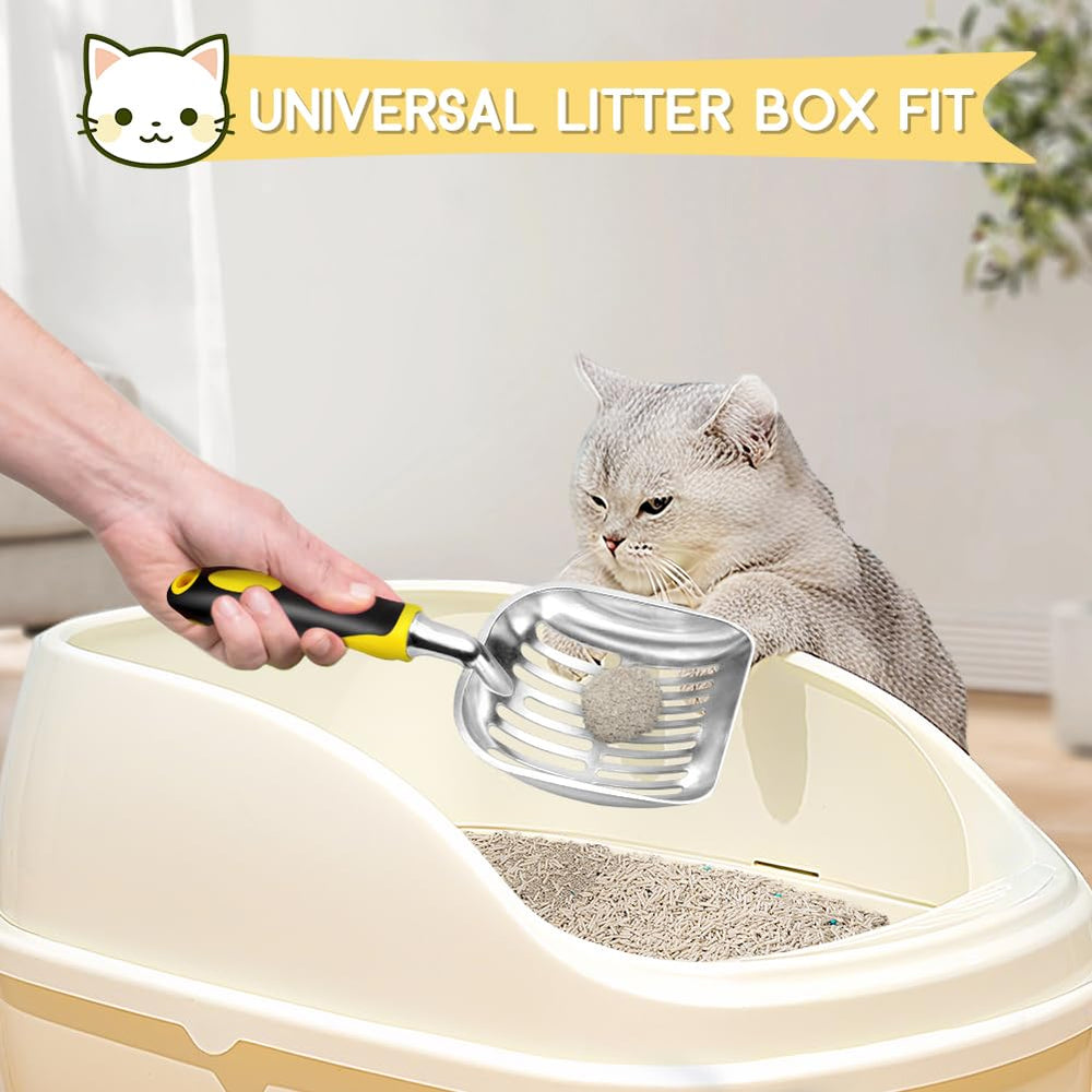 Showvigor easy-clean scoop with polished surface for hygienic litter box care