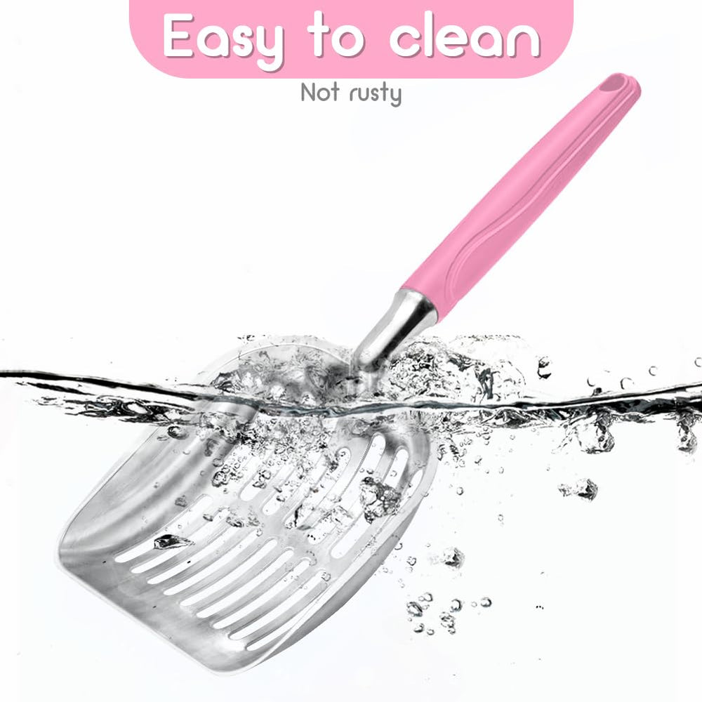 Showvigor deep-mesh design helps separate waste and reclaim clean litter.