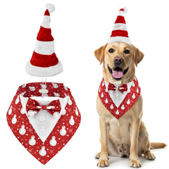 ShuRung snowman-pattern tuxedo for dogs enhances festive holiday photos with adorable, photo-ready style.