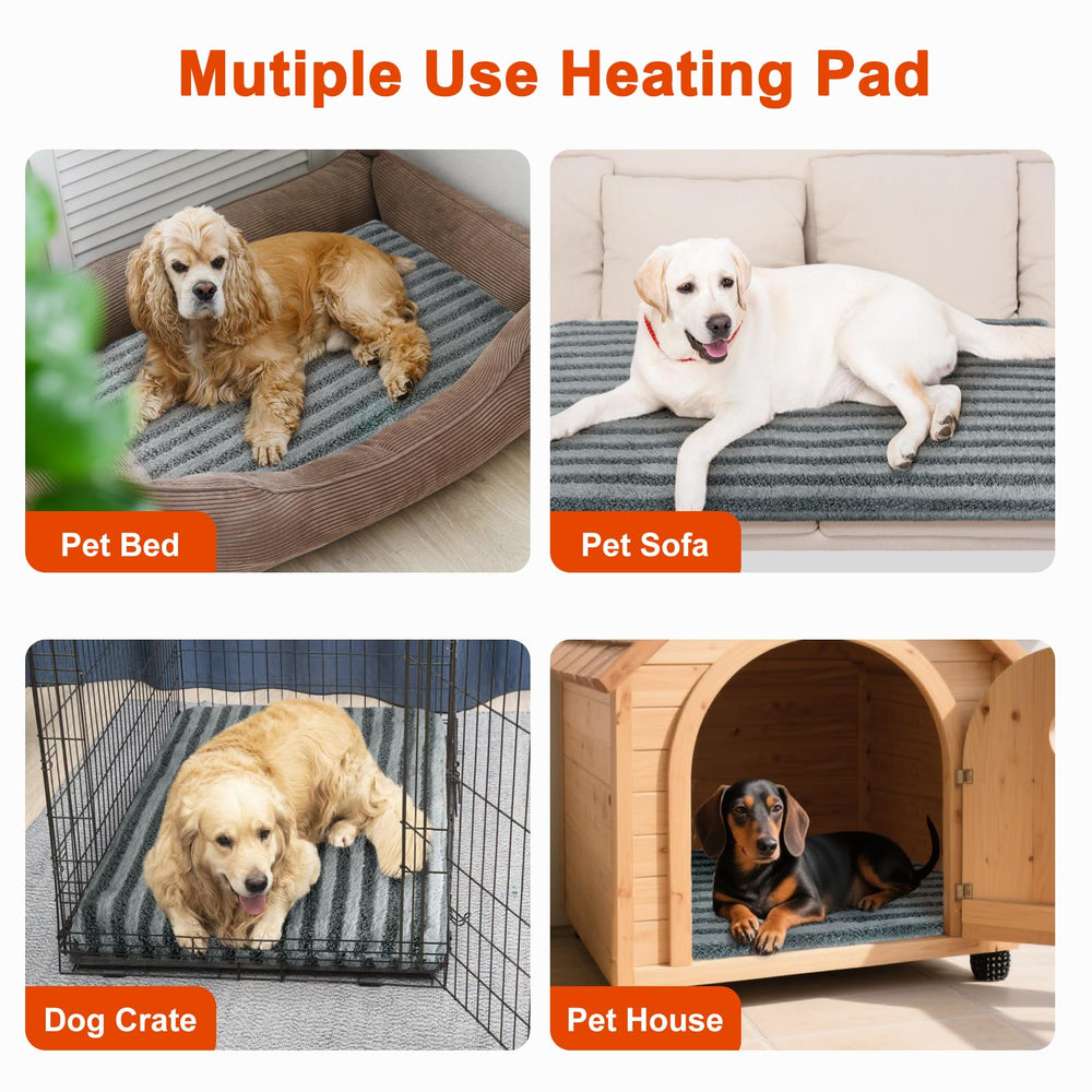 SHU UFANRO gray indoor heating mat helps pets stay warm year-round.