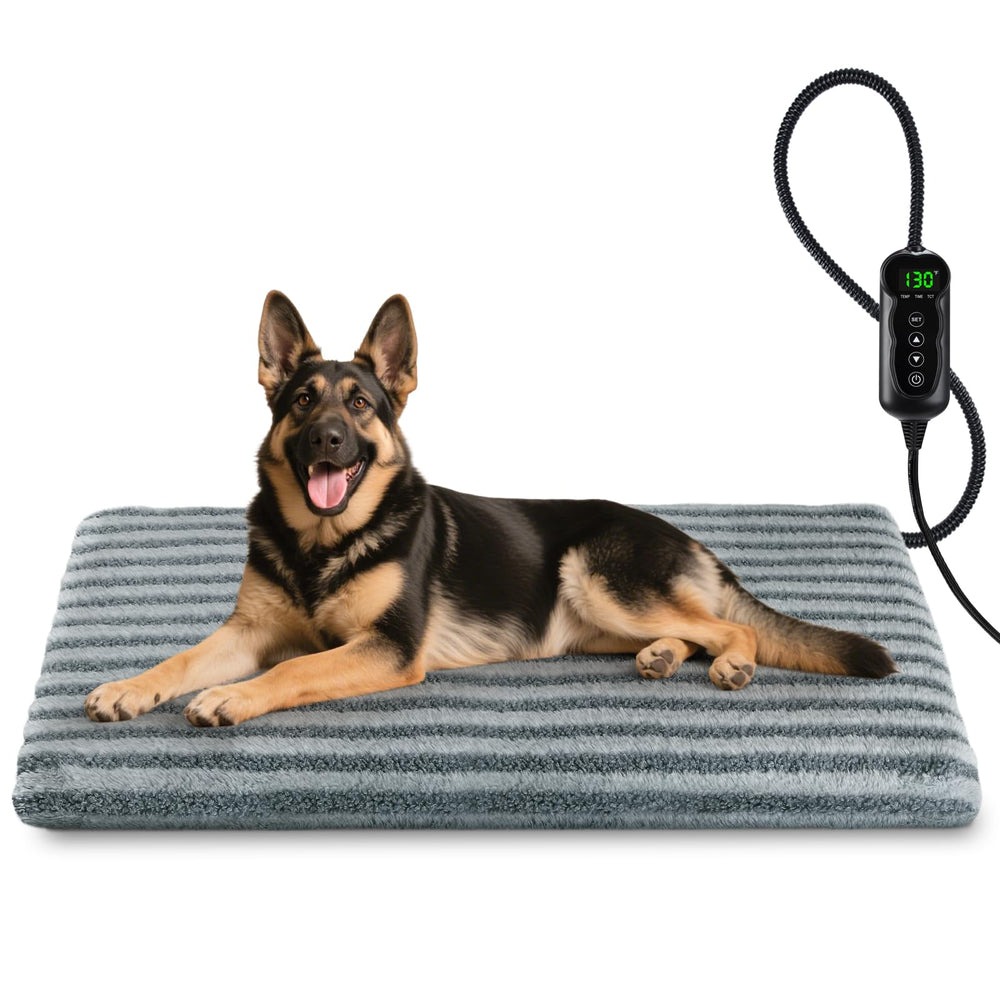 SHU UFANRO large pet heating pad overview with adjustable heat and waterproof design.