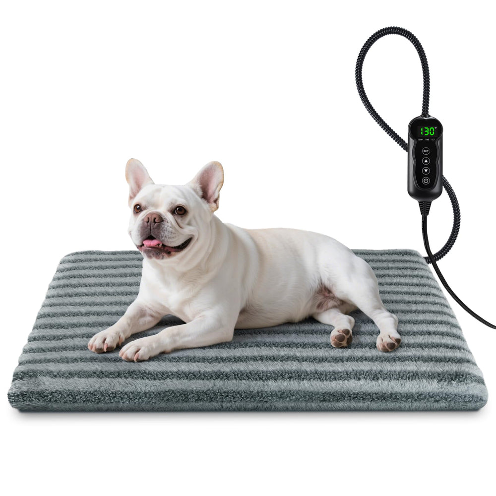SHU UFANRO pet heating pad front view with quick warmth for chilly pets.