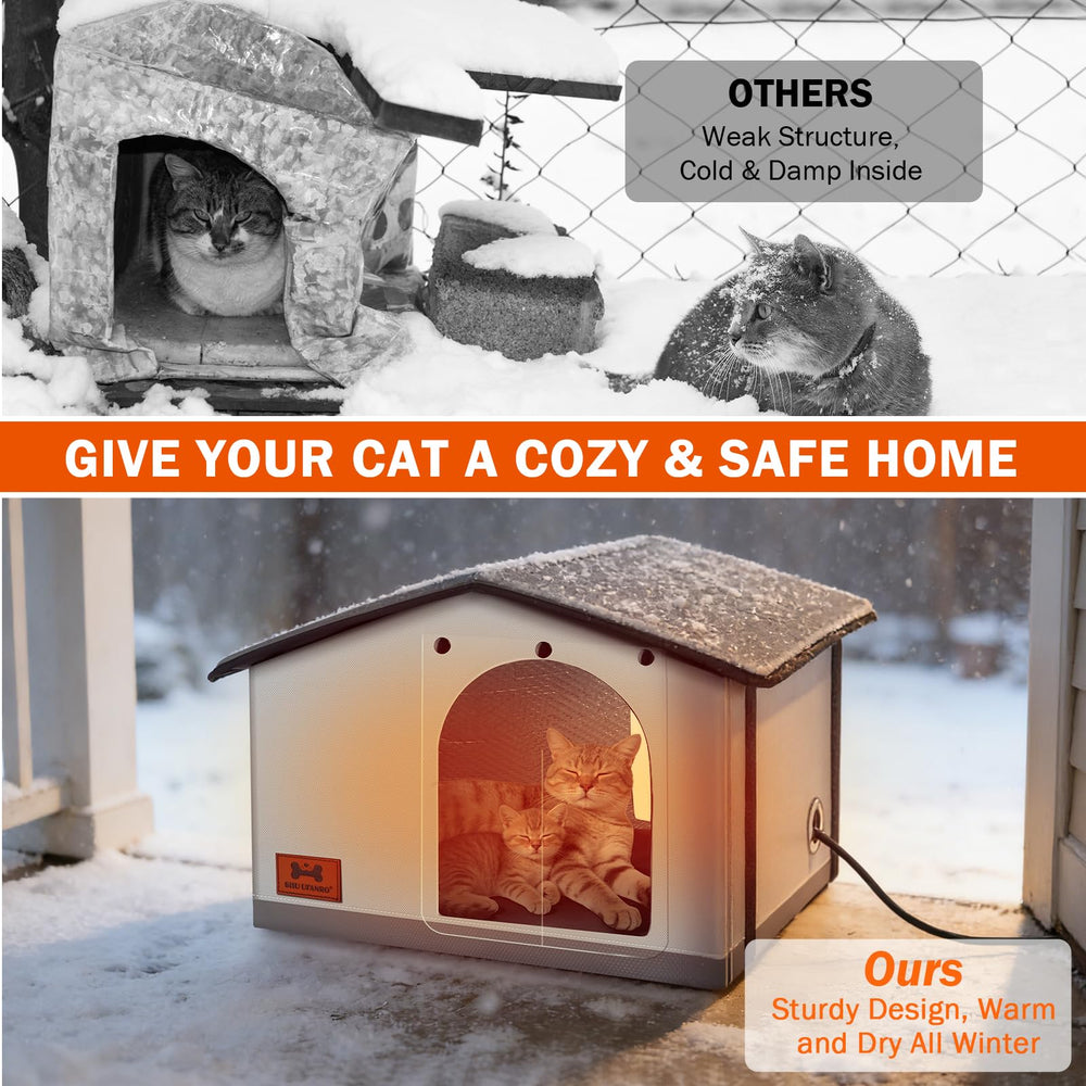 SHU UFANRO sturdy PP-board and A-frame roof withstand harsh weather.