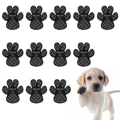 Shudyear paw protection anti-slip pads closeup showing breathable fabric grip for safe indoor footing