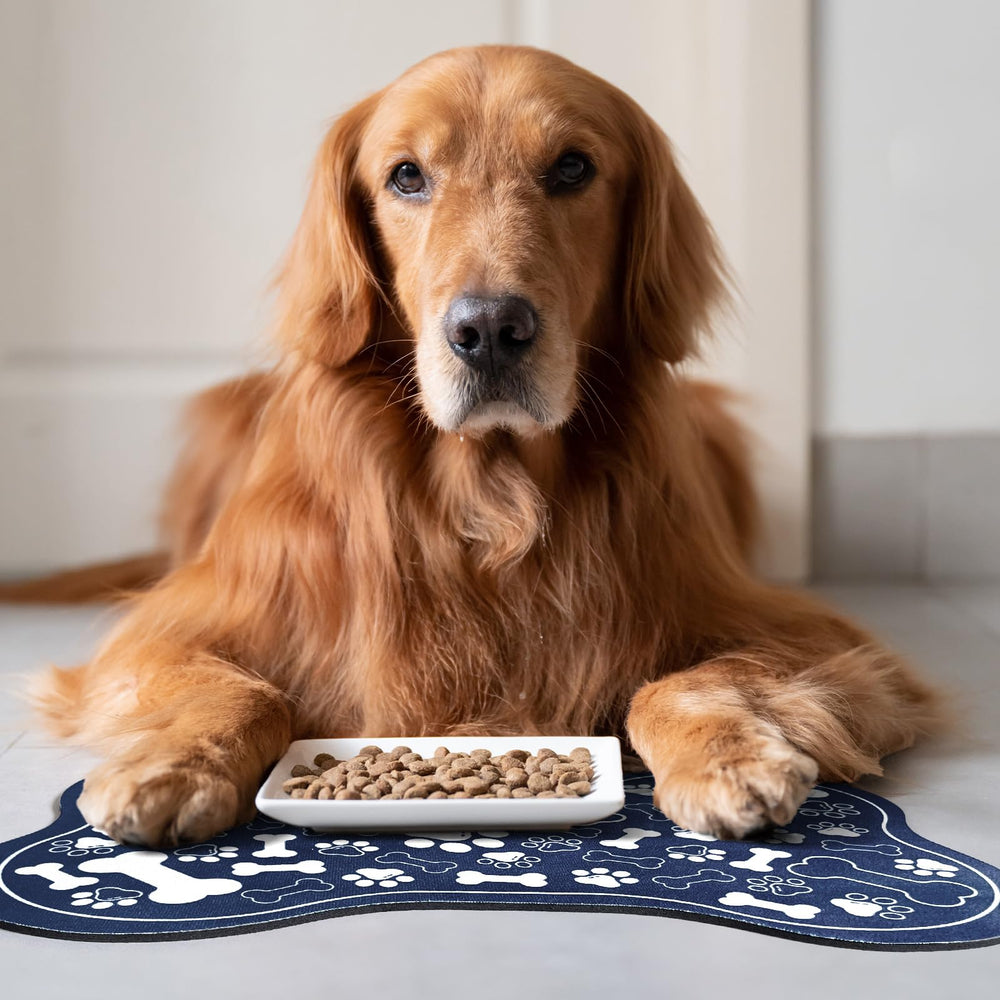 SHUNLCD multi-use pet mat guards floors under water bowls and litter boxes.