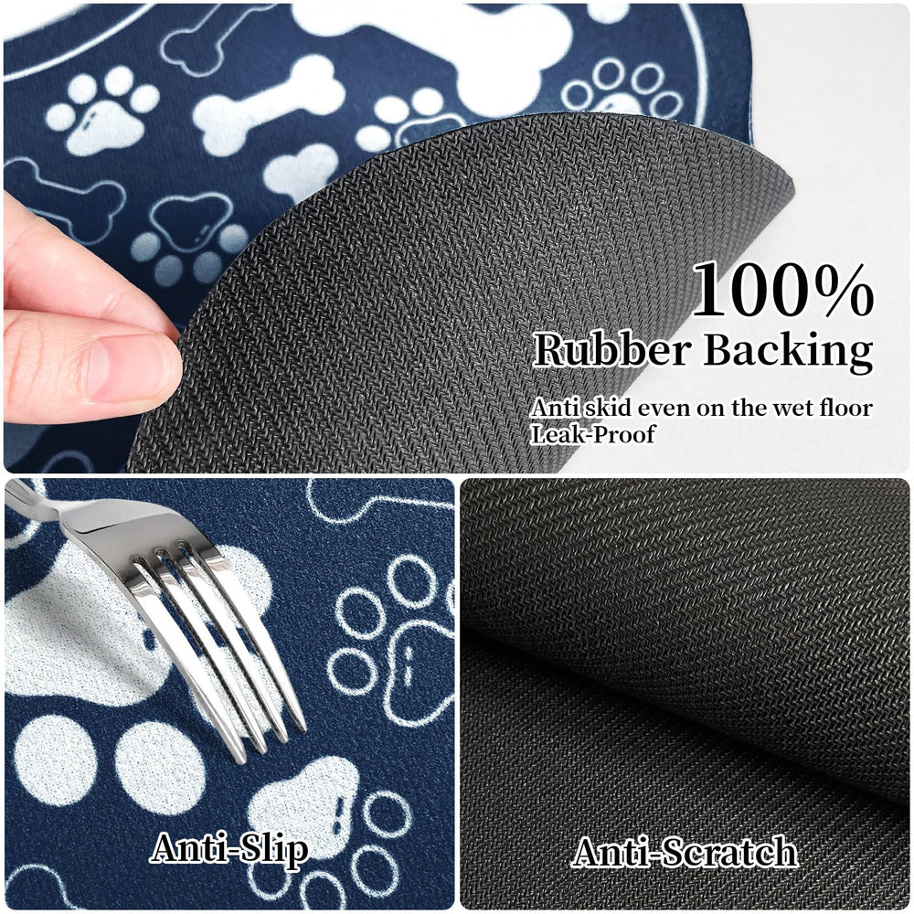 SHUNLCD bone-shaped placemat is easy to wipe or machine wash.