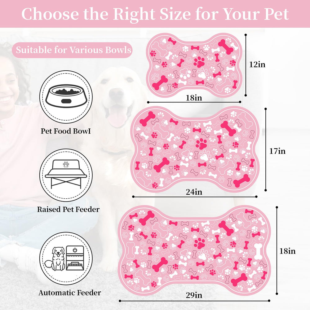 SHUNLCD paw motif design adds style and function to feeding space.