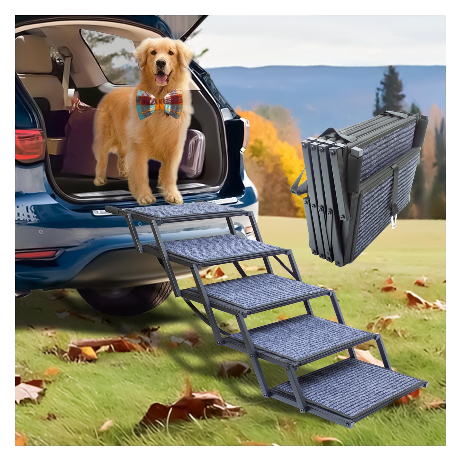 SHUNLONG extra-wide dog ramp car-extended offers safer vehicle access for large dogs.