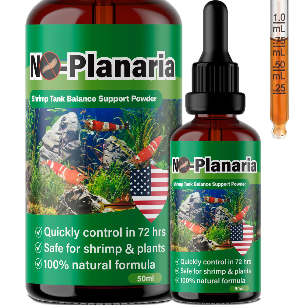 SHUNNIUB No Planaria liquid bottle promotes clearer water in shrimp tanks