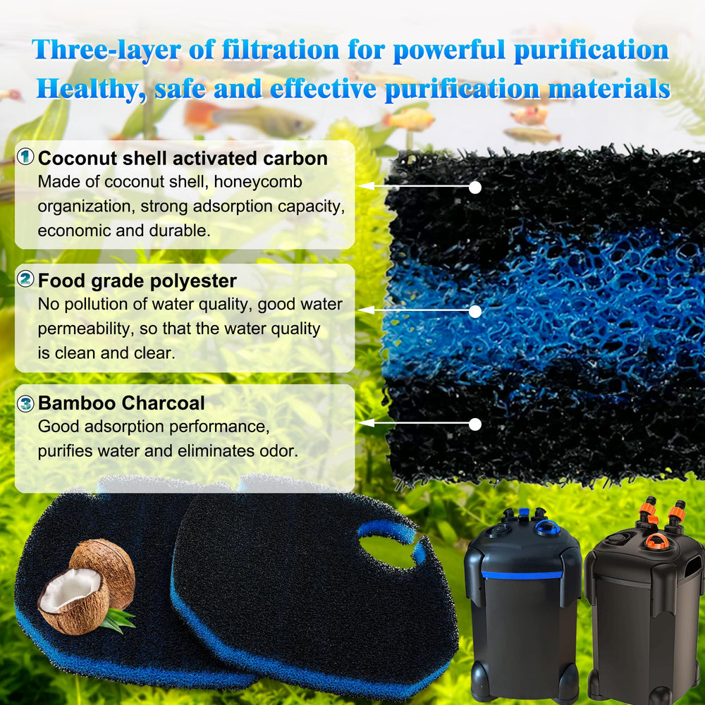 Shurex activated-carbon sponge bio-filter pads highlight odor reduction.