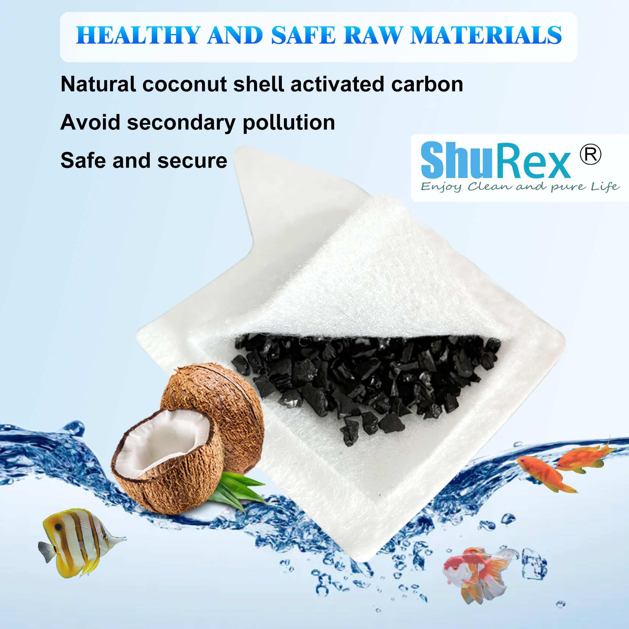 ShuRex XS filtration layers image illustrates microfiber and carbon filtration.