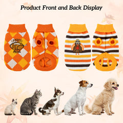 ShuRung 2-pack knitwear set turkey and football patterns offer festive variety