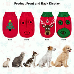 ShuRung two-pack Christmas sweaters offering two festive styles for pets