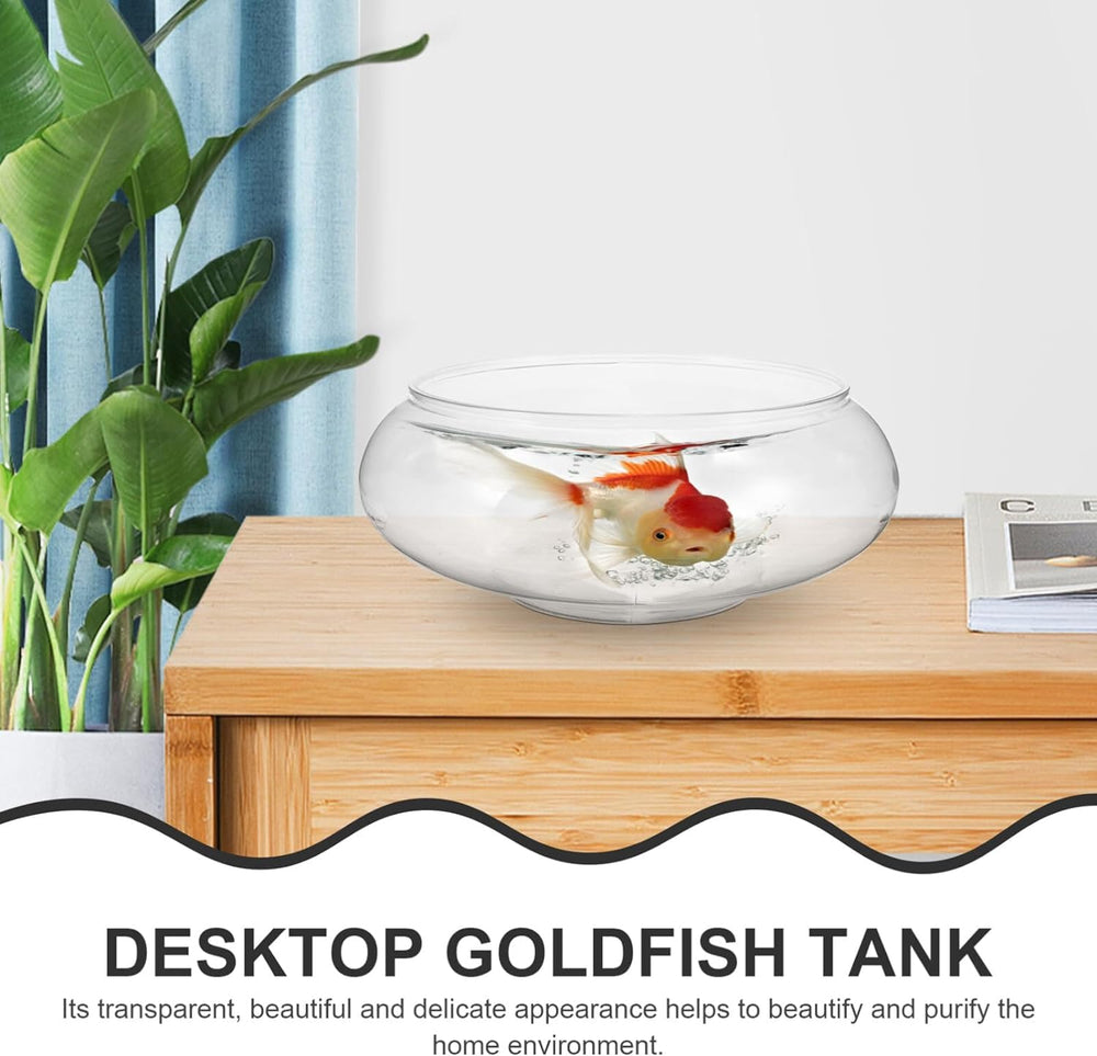 Shyliey small aquarium bubble bowl suitable for compact fish displays.