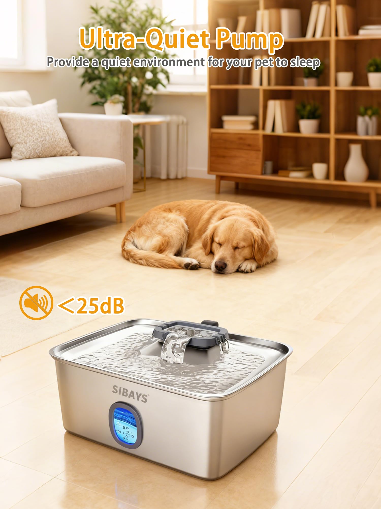 SIBAYS 5-layer filtration system removes hair and debris for cleaner water.