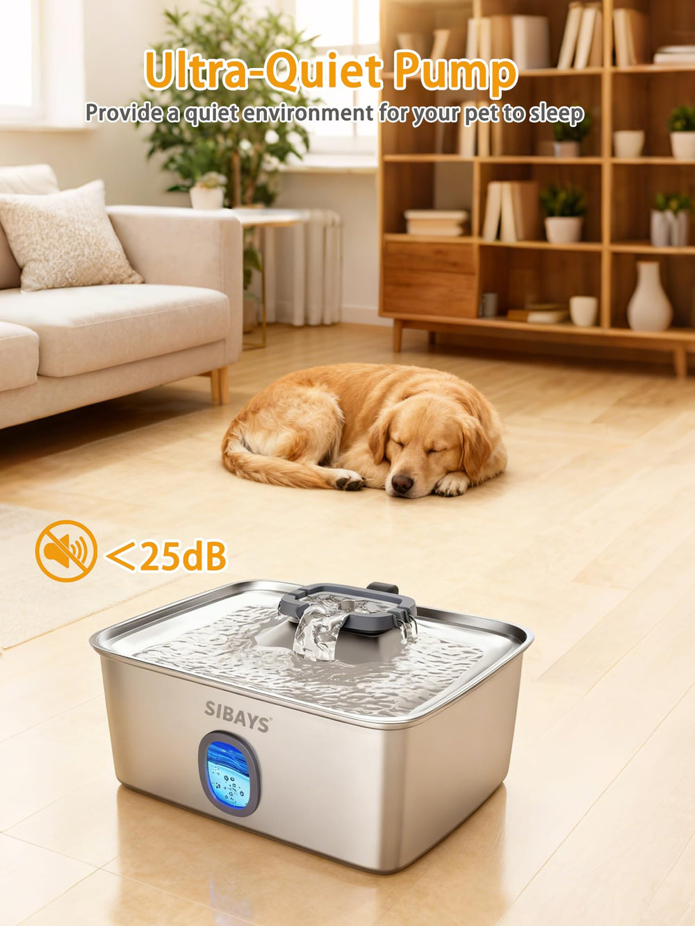 SIBAYS 5-layer filtration system removes hair and debris for cleaner water.