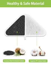 SIBAYS cat water filter sponge-filter enhances filtration capacity.