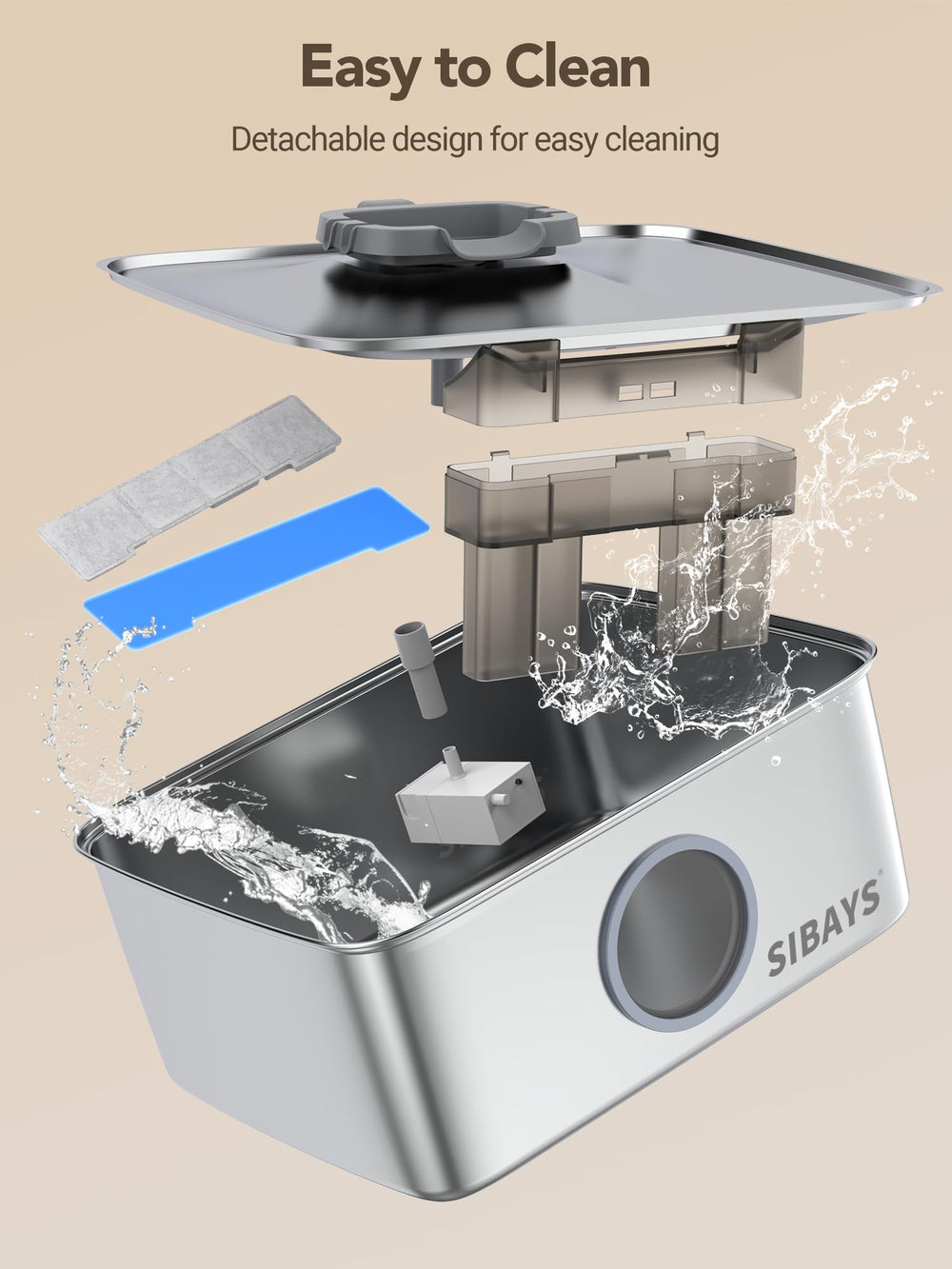 SIBAYS multi-pet-dog-water-fountain supports shared hydration.