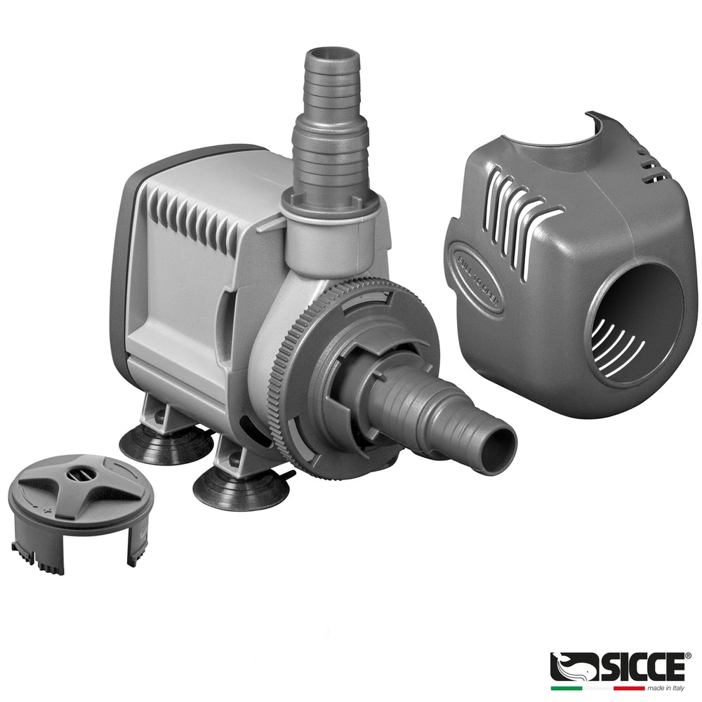 Sicce Syncra Silent 0.5 wet and dry use with versatile placements.