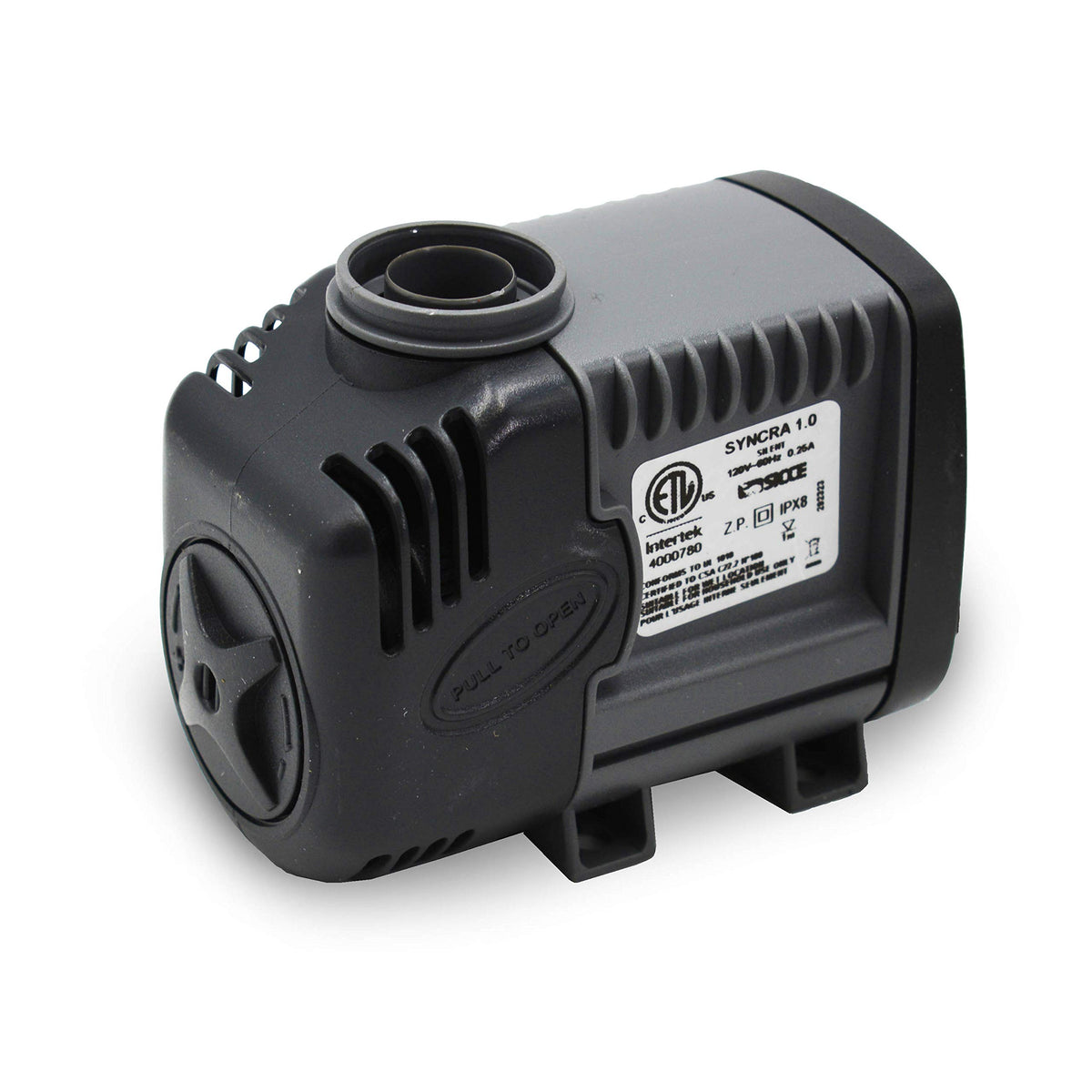 Sicce Syncra Silent 1.0 pump exterior for whisper-quiet water movement.