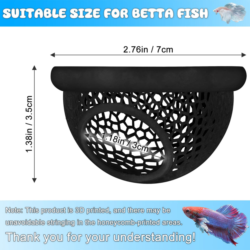 Sicutoz hammock aquarium multi-use showcases a cozy resting area and enrichment for small fish.