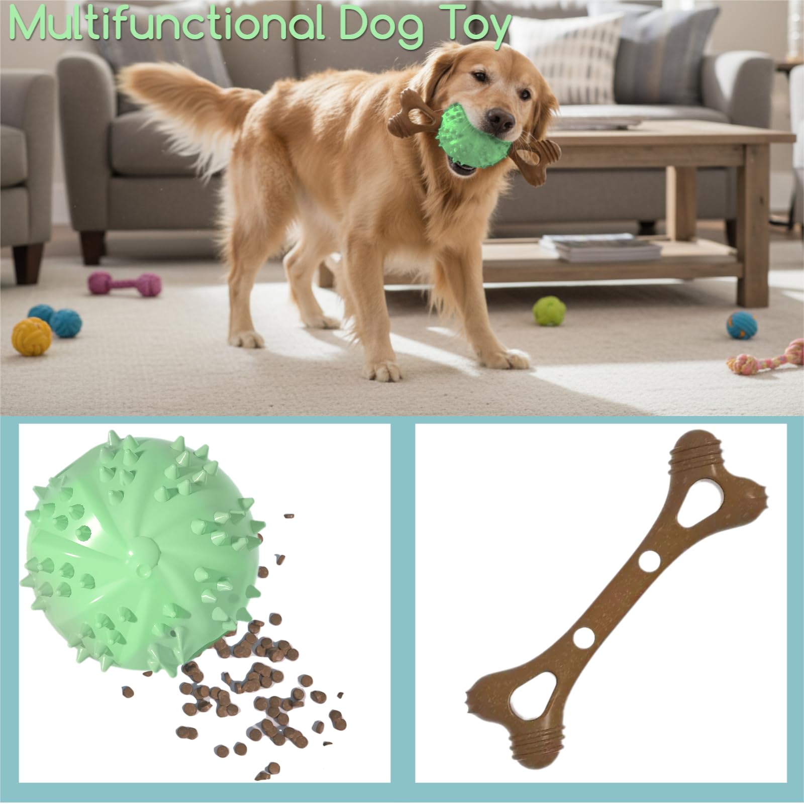 Sidaeren Indestructible Dog Chew Toy easy clean rinse-friendly after use