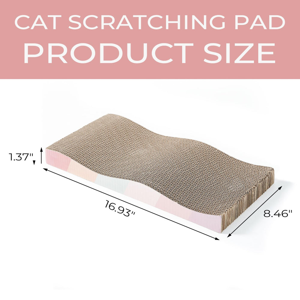SIDAZON Cat Scratch Pad side view shows dual-sided durability for longer life.