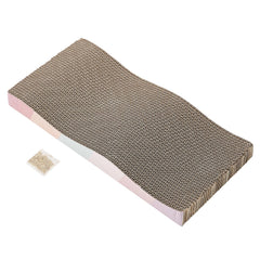 SIDAZON Cat Scratch Pad front view—large reversible corrugated surface for indoor cats.