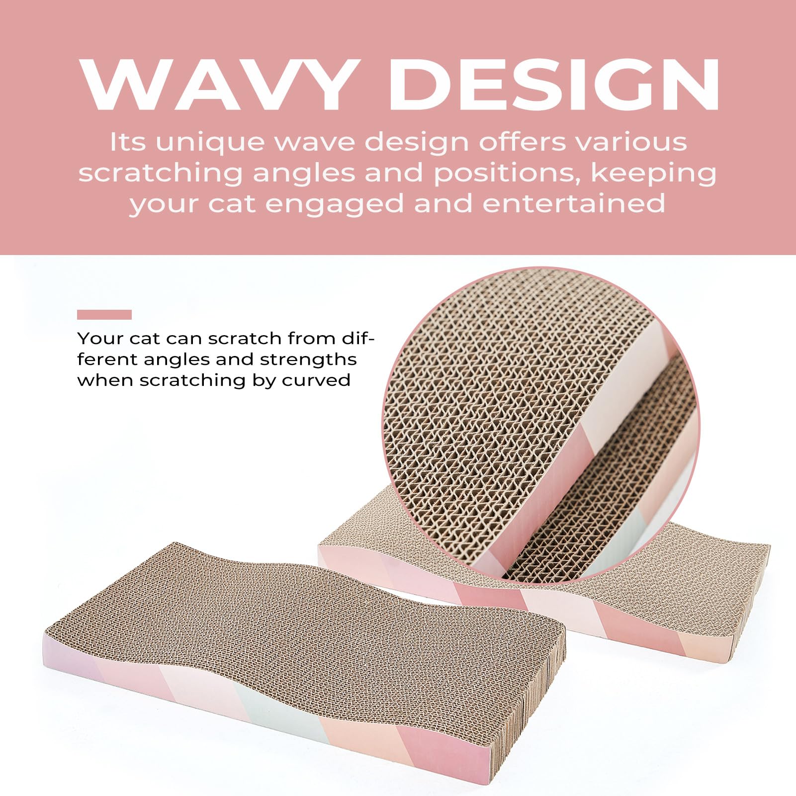 SIDAZON cat scratching board double sided use; extends life and value