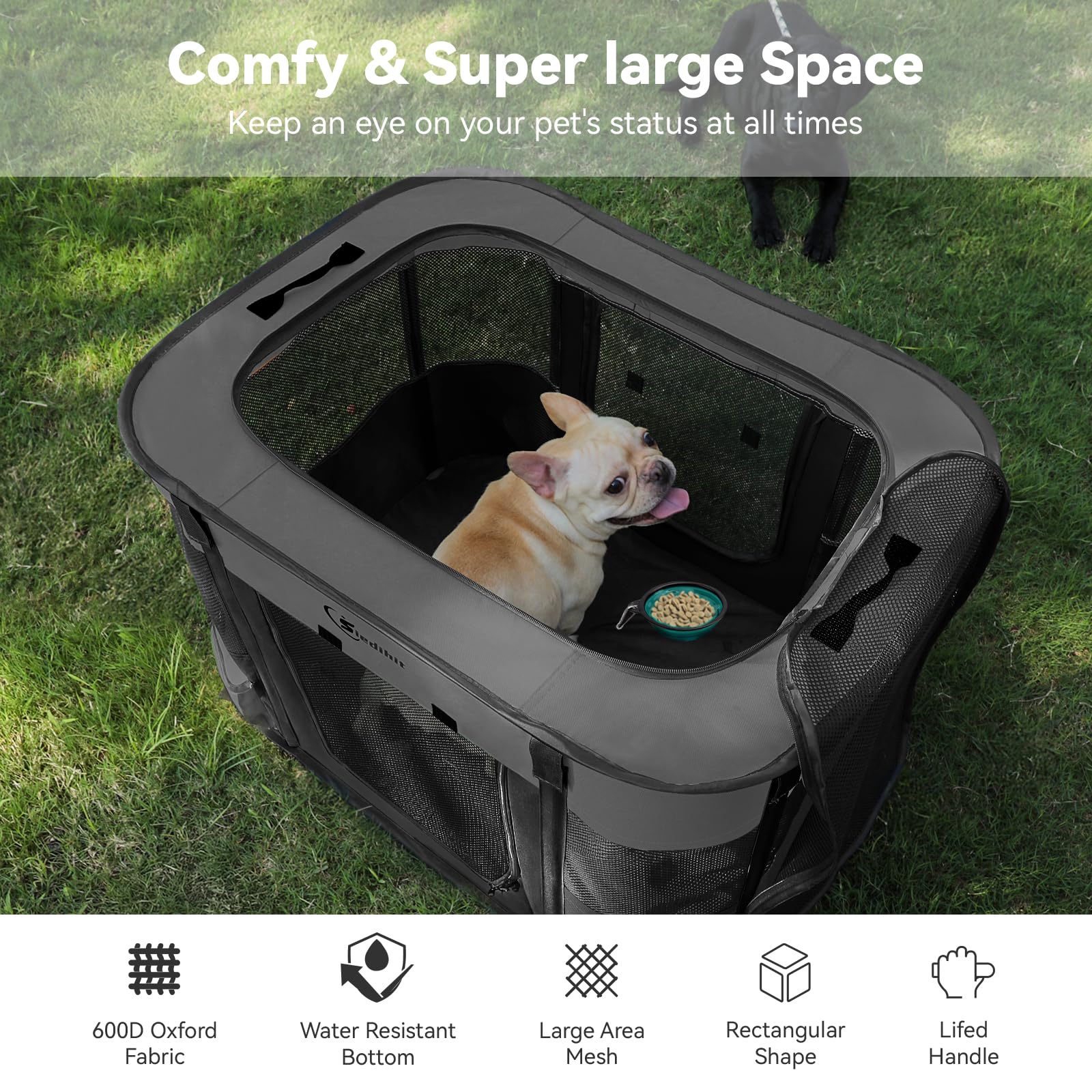 Siedihit medium playpen 31x23x20 ready for indoor containment