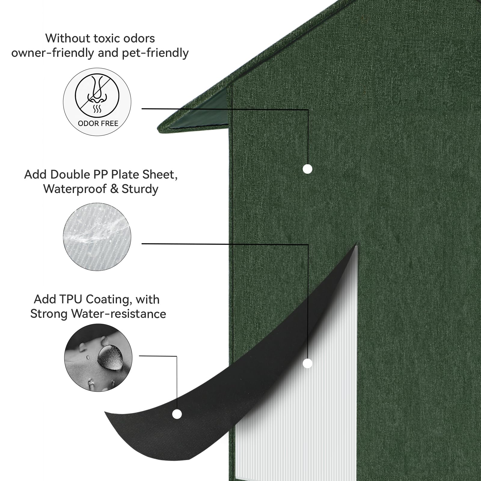 Siedihit insulated cushion interior provides cozy all-season comfort.