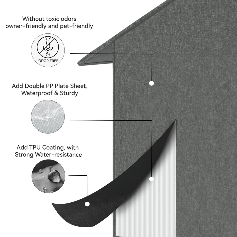 Siedihit Outdoor Cat House outer material shows durable scratch-resistant surface