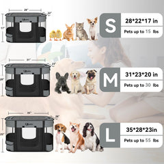 Siedihit playpen foldable kennel setup for quick, portable containment.