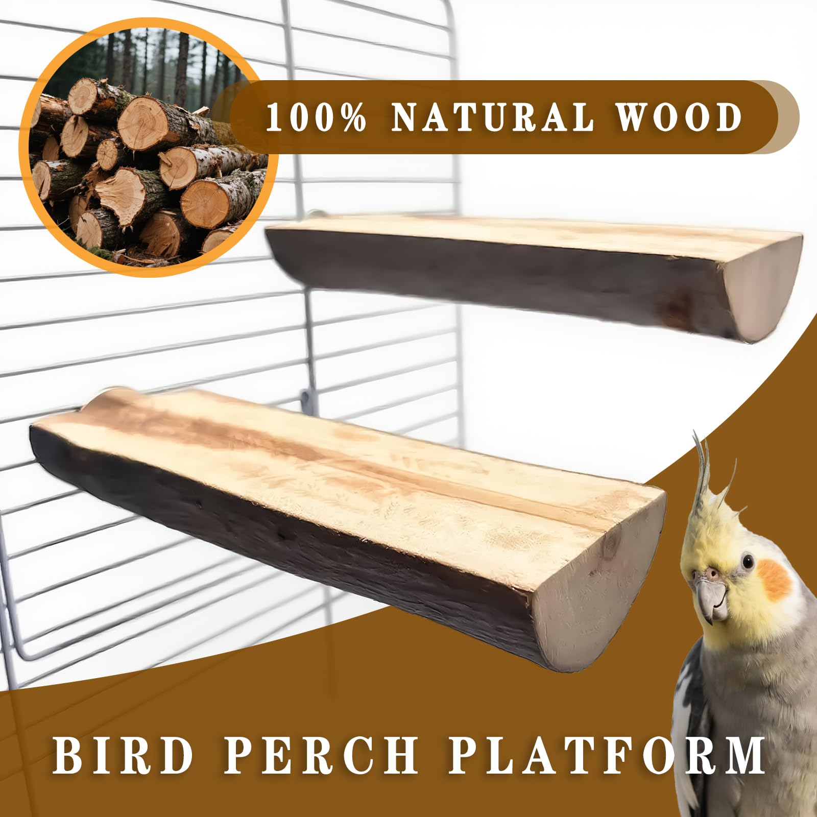 Sienle easy-install perch with wing nut demonstrates tool-free cage attachment