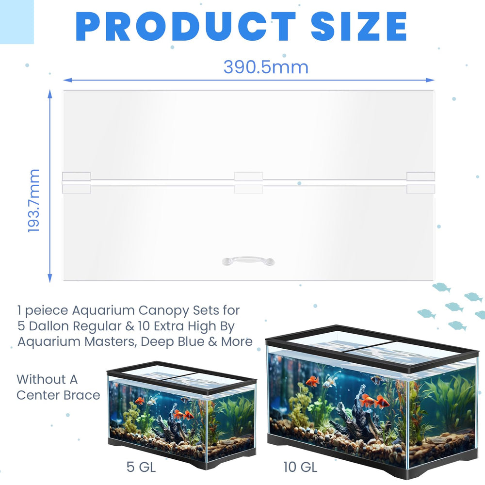 Sieral aquarium canopy transparency highlights light visibility for vibrant tank viewing.