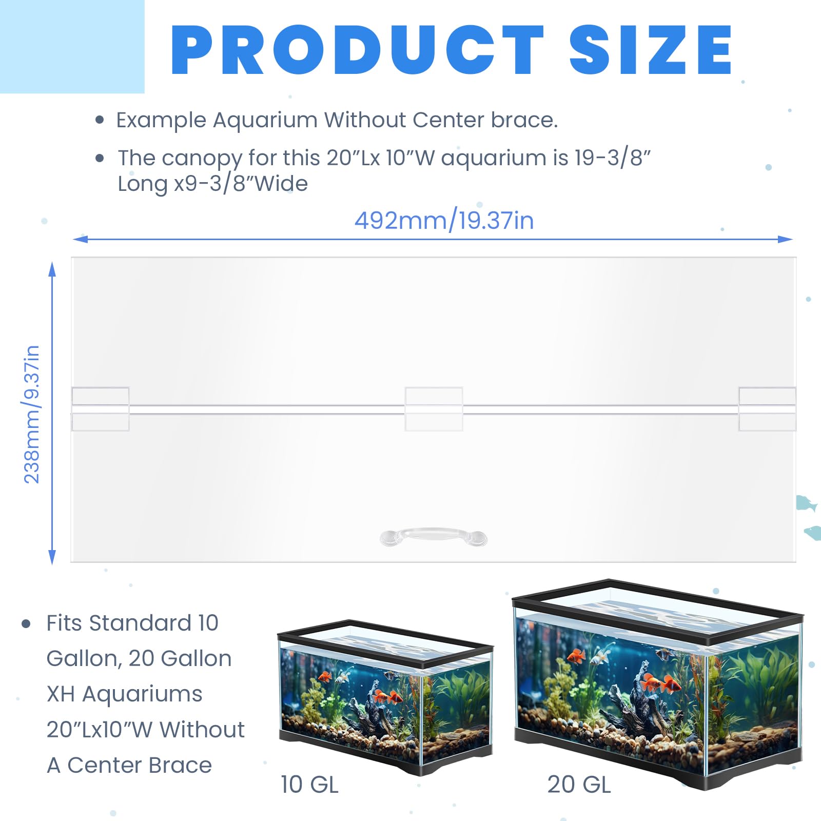 Sieral polycarbonate cover durability provides long-lasting protection for your tank.