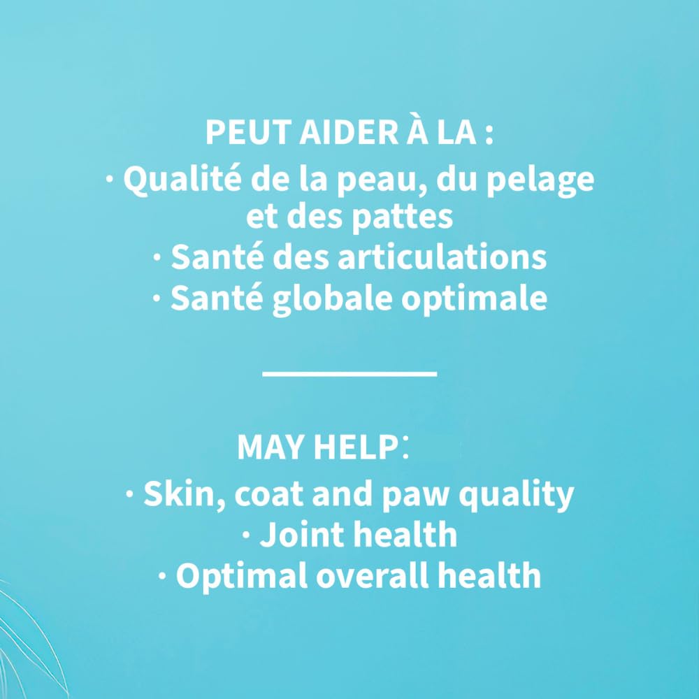 Signe Cameline camelina oil pour demonstrates easy dosing for pets.